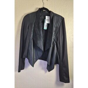 Edyson Maisha Ponte and Faux Black Leather Jacket Size Small NWT (Stitch Fix)